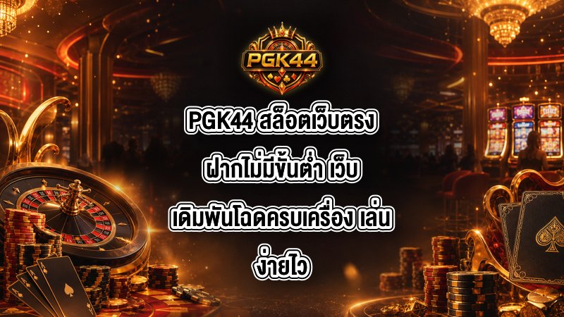PGK44 สล็อตเว็บตรงฝากไม่มีขั้นต่ำ
